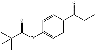 4-丙酰基-2,2-二甲基丙酸苯酯 结构式