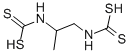 1-メチルエチレンビス(ジチオカルバミド酸)亜鉛 化学構造式