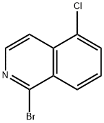 1-溴-5-氯异喹啉 结构式
