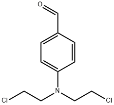 4-[ビス(2-クロロエチル)アミノ]ベンズアルデヒド 化学構造式