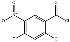 2-氯-4-氟-5-硝基苯甲酰氯, 120890-66-6, 结构式