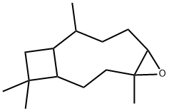 4,9,12,12-tetramethyl-5-oxatricyclo[8.2.0.04,6]dodecane  Struktur