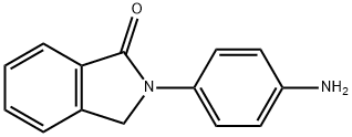 2-(4-アミノフェニル)イソインドリン-1-オン 化学構造式