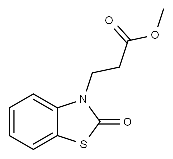 Methyl 3-(2-oxo-1,3-benzothiazol-3(2H)-yl)propanoate Structure