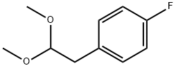 4-フルオロフェニルアセトアルデヒド ジメチルアセタール 化学構造式