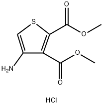 Dimethyl 4-aminothiophene-2,3-dicarboxylate hydrochloride Struktur