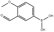 3-甲酰基-4-甲氧基苯硼酸 结构式