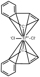 DICHLOROBIS(INDENYL)TITANIUM(IV) Struktur