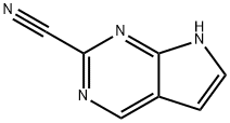 7H-Pyrrolo[2,3-d]pyrimidine-2-carbonitrile, 1211540-09-8, 结构式