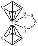 双(环戊二烯基)五硫化钛(IV), 12116-82-4, 结构式