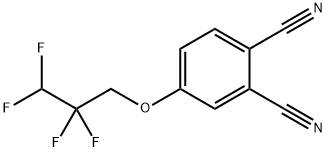 4-(2,2,3,3-テトラフルオロプロピルオキシ)フタロニトリル 化学構造式