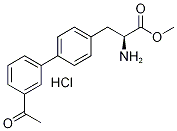 3-(3''-Acetylbiphenyl-4-Yl)-2-Aminopropanoate Hydrochloride Structure