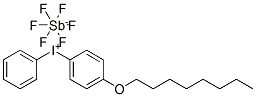 4-辛氧基二苯碘六氟锑酸盐, 121239-75-6, 结构式