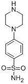 4-哌嗪苯磺酰胺 结构式