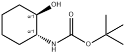 Boc-(+/-)-trans-2-aminocyclohexanol Structure
