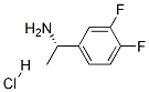 (S)-1-(3,4-ジフルオロフェニル)エタンアミン塩酸塩 化学構造式