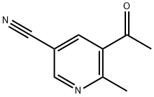 5-乙酰基-6-甲基-3-吡啶甲腈 结构式