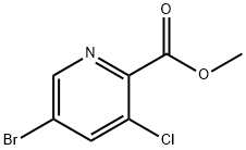 5-溴-3-氯-2-吡啶羧酸甲酯 结构式