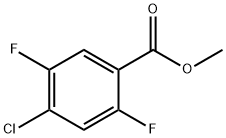 4-クロロ-2,5-ジフルオロ安息香酸メチル 化学構造式