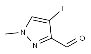 4-碘- 1 -甲基- 1H-吡唑- 3 -甲醛, 1214997-78-0, 结构式