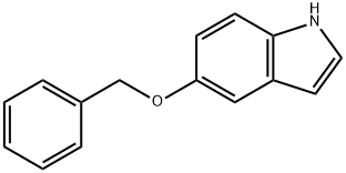 5-ベンジルオキシインドール (トルエンとエタノールを約5%含む) 化学構造式