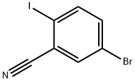 5-溴-2-碘苯甲腈 结构式