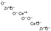 dicerium dizirconium heptaoxide Structure