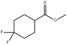 Cyclohexanecarboxylic acid, 4,4-difluoro-, methyl ester Structure