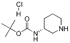 (R)-3-(BOC-AMINO)PIPERIDINE HYDROCHLORIDE, 1217656-59-1, 结构式