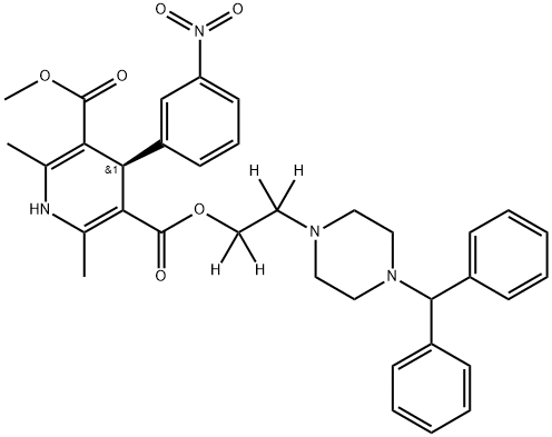 R-(-)-Manidipine-d4 Structure