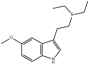 n,n-diethyl-5-methoxytryptamine, 1218-40-2, 结构式