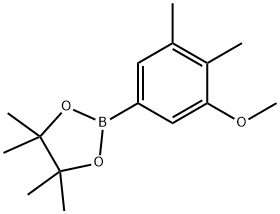 3,4-ジメチル-5-メトキシフェニルボロン酸ピナコールエステル 化学構造式