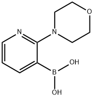 2-(吗啉-4-基)吡啶-3-基硼酸, 1218790-86-3, 结构式