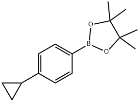 4-环丙基苯硼酸频哪醇酯 结构式