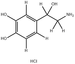 盐酸去甲肾上腺素D6 结构式