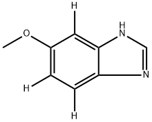 5‐メトキシベンズイミダゾール‐4,6,7‐D3 化学構造式
