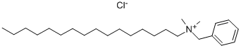Benzyldimethylhexadecylammonium chloride Struktur