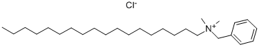 十八烷基二甲基苄基氯化铵, 122-19-0, 结构式