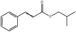 (E)-3-フェニルプロペン酸イソブチル 化学構造式