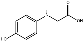 N-(4-ヒドロキシフェニル)グリシン 化学構造式