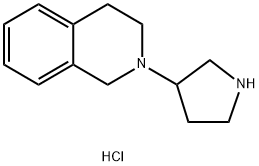 2-(3-Pyrrolidinyl)-1,2,3,4-tetrahydroisoquinolinedihydrochloride 结构式