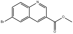 3-Quinolinecarboxylic acid, 6-broMo-, Methyl ester Struktur