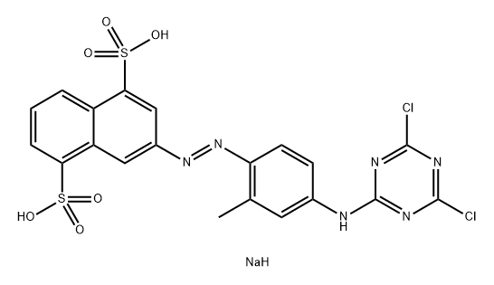 3-[[4-[(4,6-ジクロロ-1,3,5-トリアジン-2-イル)アミノ]-2-メチルフェニル]アゾ]-1,5-ナフタレンジスルホン酸二ナトリウム