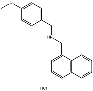 (4-甲氧基苄基)(1-萘基甲基)胺盐酸盐 结构式