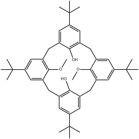 1,3-二甲氧基-4-叔丁基杯芳烃 结构式