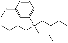 三丁基(3-甲氧基苯基)锡 结构式