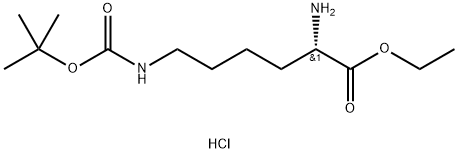 ETHYL 6-N-BOC-D-LYSINATE HCL
 Structure