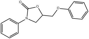 5-(苯氧基甲基)-3-苯基噁唑烷-2-酮, 1226-26-2, 结构式