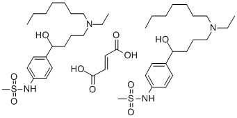 イブチリドヘミフマル酸塩 化学構造式