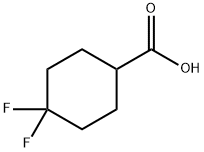 4,4-Difluorocyclohexanecarboxylic acid Struktur